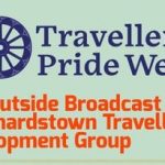 Logo for Traveller Pride Week, promoting the station's live outside broadcast at Blanchardstown Traveller Development Group.