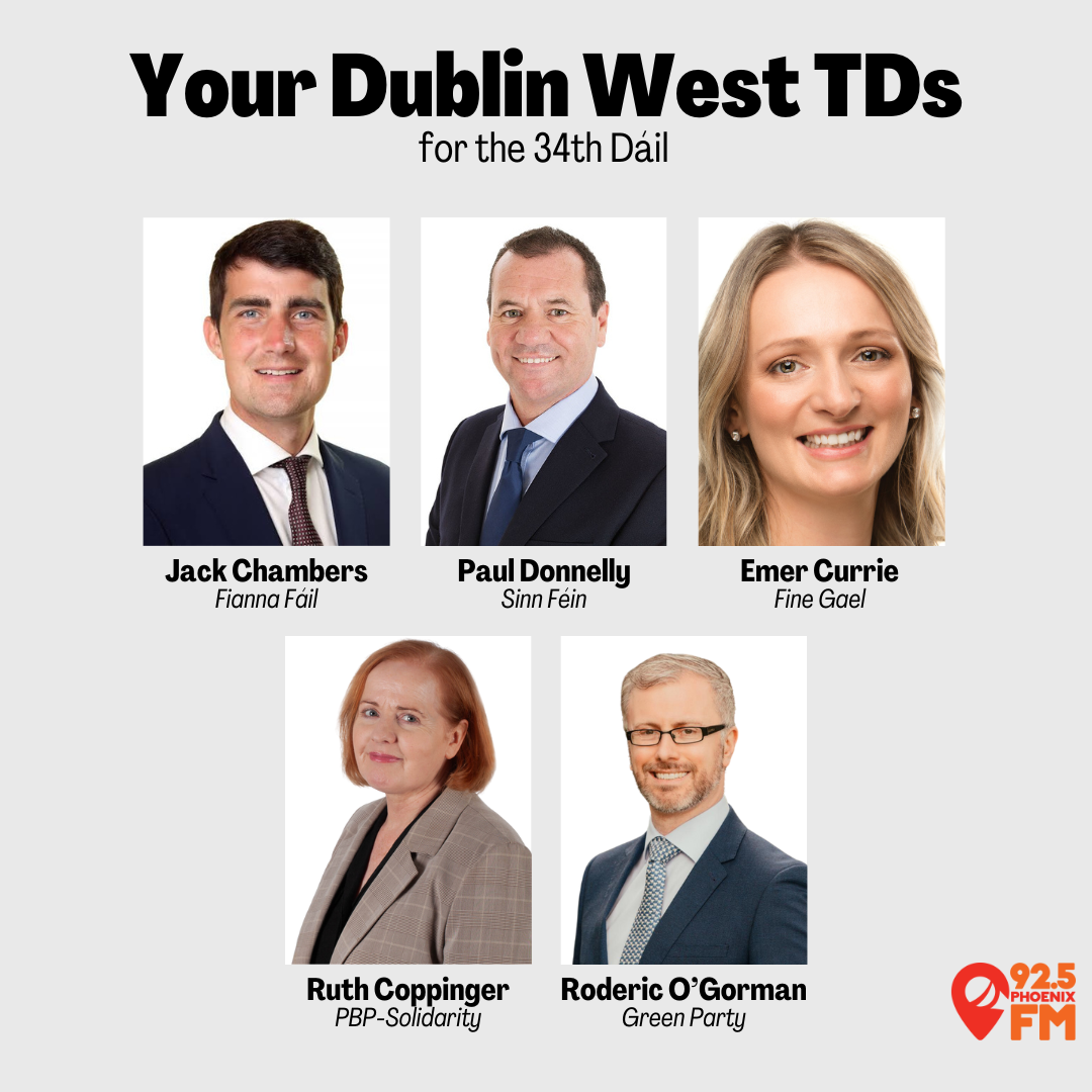 Your Dublin West TDs for the 34th Dáil